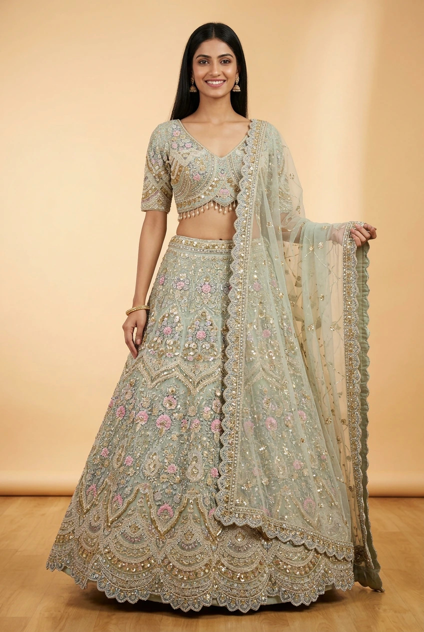 AI enhanced lehenga